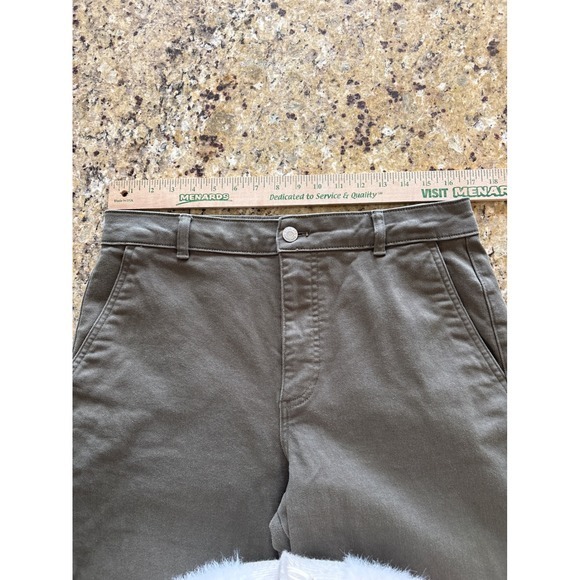 Everlane The Utility Straight-wide Leg Pants green size 12 - Picture 9 of 11
